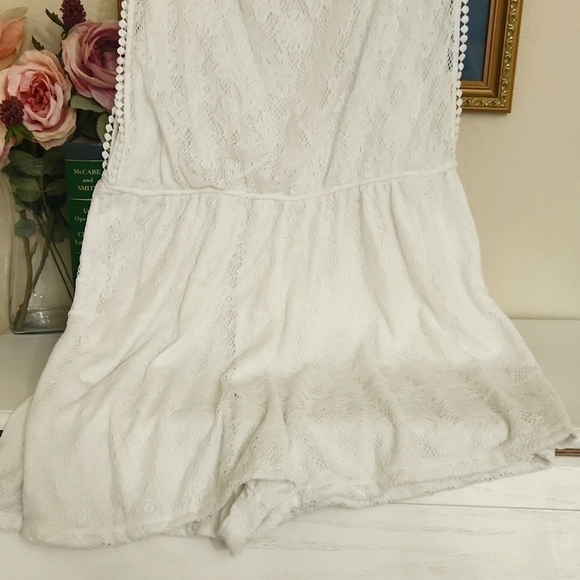 Lace Romper Size 3xl Fully Lined Glam Contemporary beach vacation Lagenlook - Picture 5 of 8